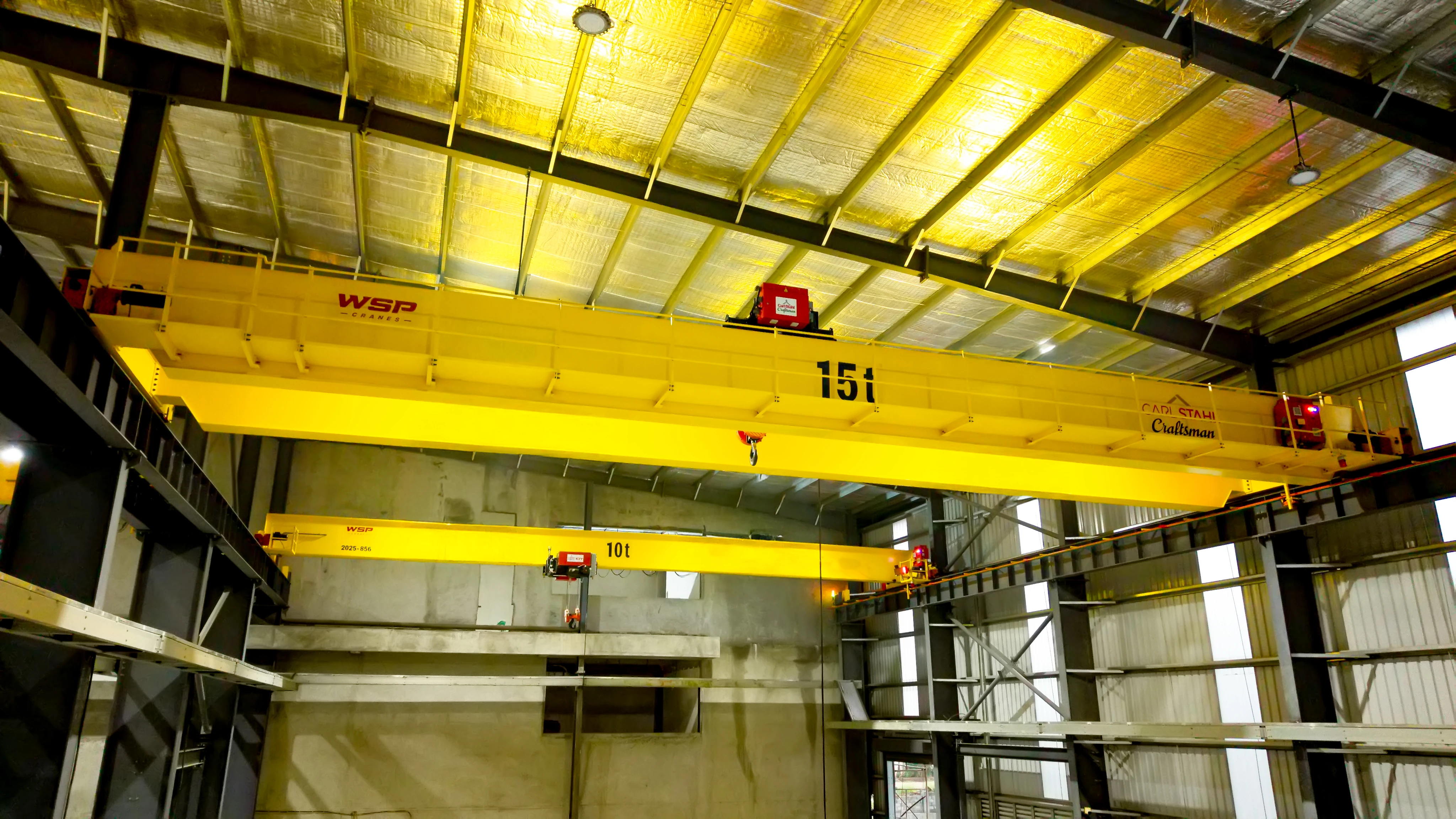 Top running double girder EOT crane for heavy loads